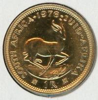 Image 1 for 1976 South Africa Gold One Rand Coin