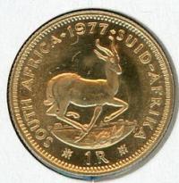 Image 1 for 1977 South Africa Gold One Rand Coin