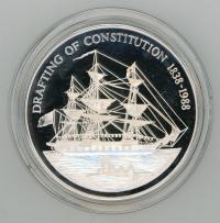 Image 1 for 1988 5oz Pitcairn Islands $50 Silver Proof .999 Coin