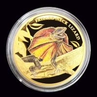 Image 2 for 2014 The Frilled Neck LIZARD 1oz Gold Proof Coin