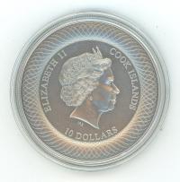 Image 3 for 2015 Cook Islands 2oz Silver Antiqued Proof Coin - Flinders Street Station