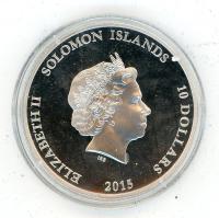 Image 3 for 2015 Solomon Islands Coloured Silver Proof - First World War Gallopoli Landing