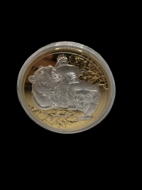 Image 5 for 2022 Niue APEX PREDATORS 4 Coin 5oz Gilded Pure Silver Proof Set