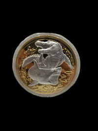 Image 3 for 2022 Niue APEX PREDATORS 4 Coin 5oz Gilded Pure Silver Proof Set