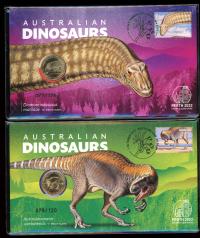 Image 3 for 2022 Australian Dinosaurs Set of 4 PNCs 075 076 077 078 - Perth Stamp and Coin Show Limited to only 120