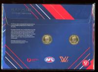 Image 2 for 2023 AFL and AFWL Limited Edition 2 Coin PNC with Coloured Coins & Foil Overprint 1200-2000