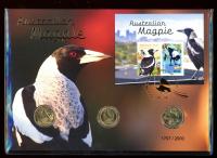 Image 1 for 2023 Magpie Big Swoop and Magpies Limited 3 Coin PNC with Foil Overprint 1707-2000