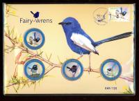 Image 1 for 2023 Fairy Wrens Limited Edition Postal Medallion Cover with Foil Overprint 040-120