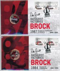 Image 5 for 2023 Peter Brock - King of the Mountain -  Bathurst Victories Set of 5 PNC with Gold Plated Coloured Enamel Penny  (Issue 4, 5, 6, 7, 8 )