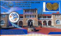 Image 1 for 2024 Perth Stamp and Coin Show Half oz Coloured Silver Year of the Dragon PNC 106 - 200