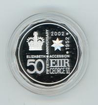 Image 1 for 2002 Accession of Queen Elizabeth II - 50th Anniversary Silver Proof Coin in Capsule only