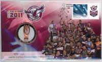 Image 1 for 2011 NRL Premiers Medallic PNC - Manly Warringah Sea Eagles