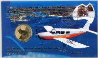 Image 1 for 2021 Quokka PNC Flown from Jandakot to Rottnest Island & Return by Rottnest Air-Taxi Service &  Signed By Pilot - Perth Stamp & Coin Show 