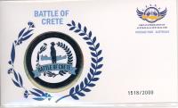 Image 1 for 2022 80th Anniversary of the Battle of Crete Medallic Postal Cover