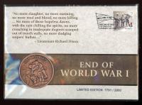 Image 1 for 2018 End of World War 1 Medallic PNC