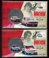 Image 2 for 2022 Peter Brock Set of 5 Medallic PNC's - 50th Anniversary of his 1st Bathurst Win
