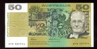 Image 1 for 1993 $50.00 Banknote Fraser Evans WYB 305554 aUNC