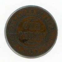 Image 1 for 1923 One Penny VF