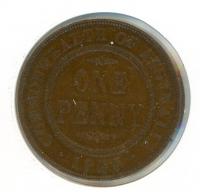 Image 1 for 1925 Australian Penny FINE (H)