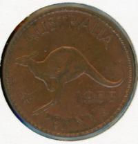 Image 1 for 1953 Australian One Penny - aUNC