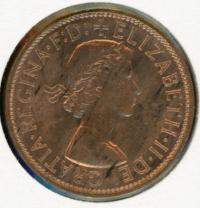 Image 2 for 1955 Australian One Penny - aUNC