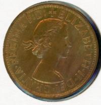 Image 2 for 1956 Y. Australian One Penny - UNC