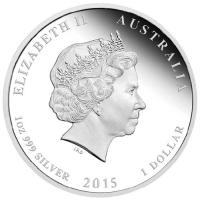 Image 3 for 2015 Australian 1oz Year of the Goat Silver Proof
