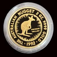 Image 3 for 1992 The Australian Nugget 2oz Gold Proof Coin