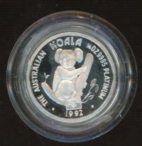 Image 3 for 1992 3 Coin Precious Metal Proof Set 1oz Silver Quarter oz Gold and Quarter oz Platinum