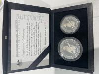 Image 1 for 1994 Kookaburra 2oz Collection Two Coin Proof Set