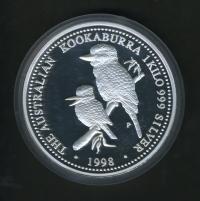 Image 1 for 1998 One Kilo Silver Proof Kookaburra