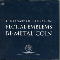 Image 1 for 2001 Centenary of Federation Floral Emblems Bi-Metal Coin