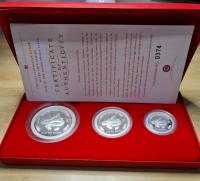 Image 1 for 2001 Lunar Year of the Snake 3 Coin Proof Set