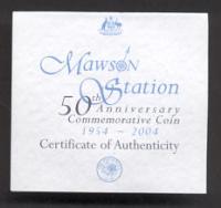 Image 3 for 2004 1oz Silver Coin - Mawson Station 50th Anniversary 