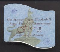 Image 4 for 2004 50th Anniversary of Royal Visit Florin