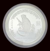 Image 1 for 2004 Year Of The Monkey 1 KILO Silver Proof in capsule only.