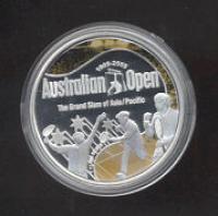 Image 2 for 2004 Australian Open 1oz  Coloured Silver Proof