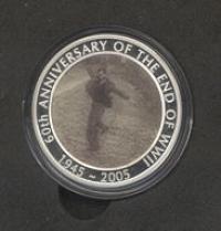 Image 1 for 2005 60th Anniversary of the end of World War II 1oz Silver Proof with Moving Image