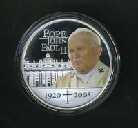 Image 2 for 2005 Pope John Paul II Coloured 1oz Silver Proof Coin
