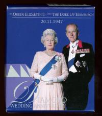 Image 1 for 2007 Diamond Wedding Anniversary 1oz Coloured Silver Proof