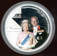 Image 3 for 2007 Diamond Wedding Anniversary 1oz Coloured Silver Proof