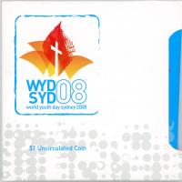 Image 1 for 2008 $1 Uncirculated Coin - World Youth Day Sydney