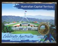 Image 1 for 2009 Celebrate Australia Coloured Uncirculated $1 Coin -Australian Capital Territory