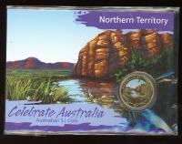 Image 1 for 2009 Celebrate Australia Coloured Uncirculated $1 Coin - Northern Territory