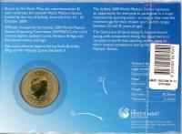 Image 2 for 2009 Sydney World Masters Games Uncirculated One Dollar