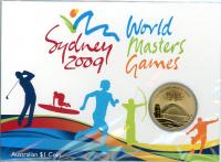 Image 1 for 2009 Sydney World Masters Games Uncirculated One Dollar
