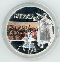 Image 2 for 2009 Tuvalu Famous Battles In History 1oz Coloured Silver Proof - Balaklava