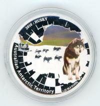 Image 2 for 2010 1oz Coloured Silver Proof - Australian Antarctic Territory Husky