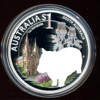 Image 2 for 2010 1oz Coloured Silver Proof - Celebrate Australia South Australia