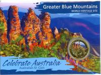 Image 1 for 2010 Celebrate Australia Coloured Uncirculated $1 - Greater Blue Mountains